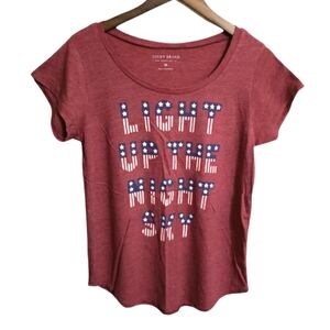 Lucky Brand Light Up The Sky Short Sleeved Tee Medium NWT